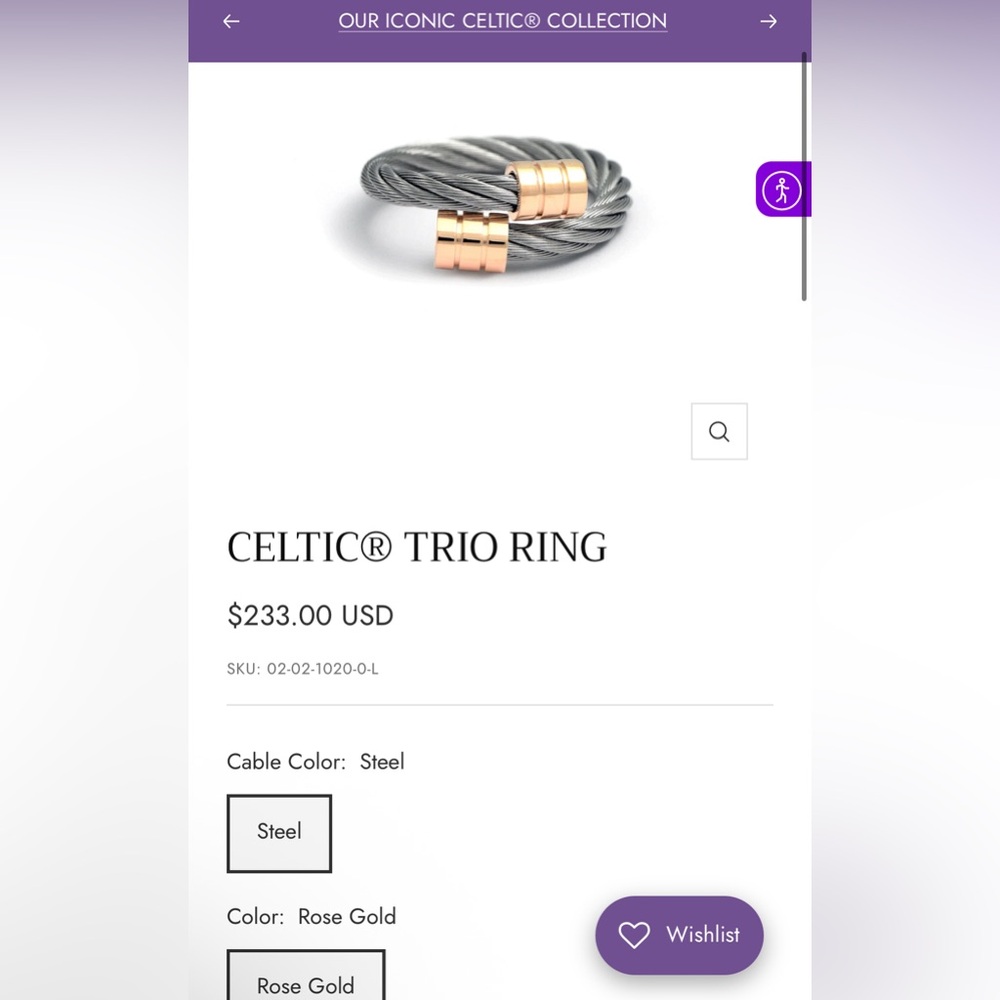 CHARRIOL Celtic trio ring - Picture 3 of 4